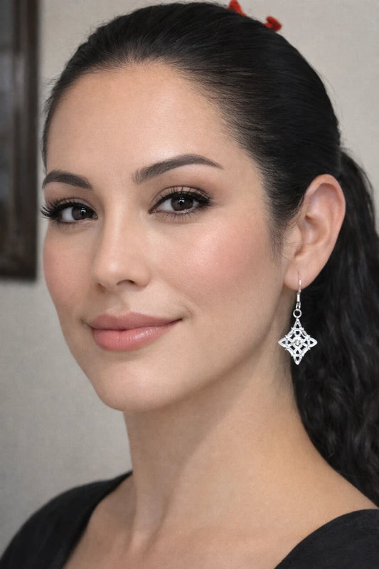 Joyas - Aros de Plata 925 Nudo de Brujas A