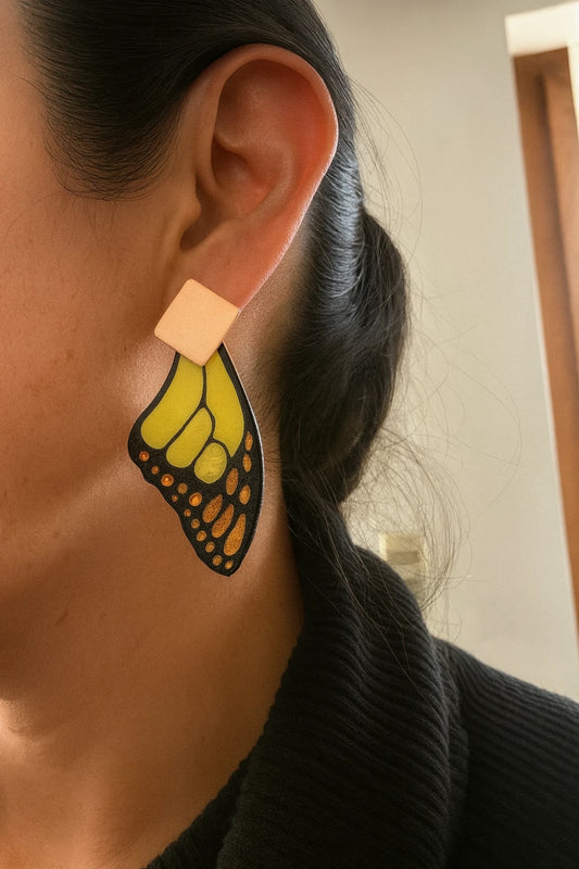 Aros de Resina Mariposa Natalia