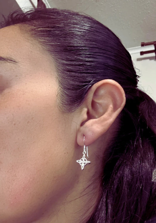 Aros de Plata 925 Nudo de Brujas B