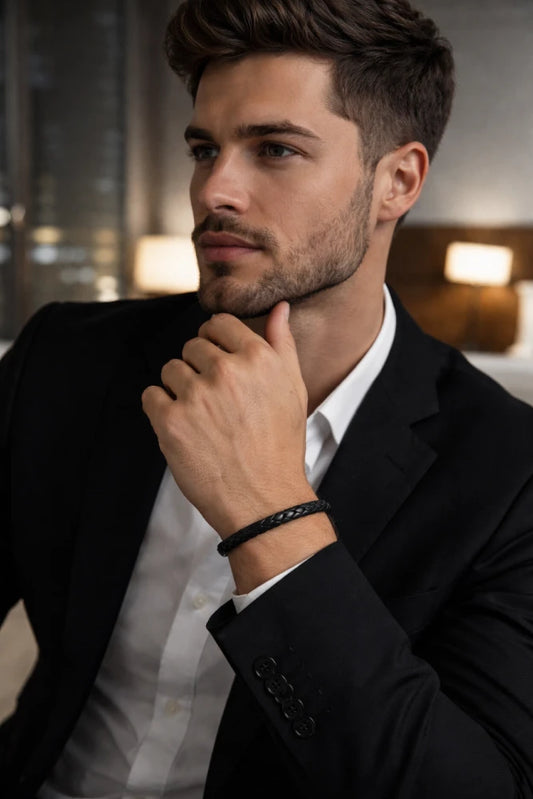 Joyas Triaura Pulseras de Cuero Hombre