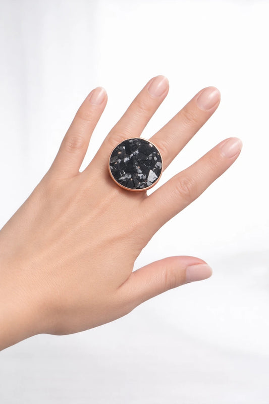 Joyas - Anillo de Cobre Artesanal con Piedras Naturales