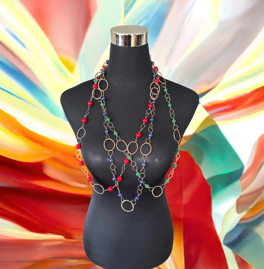 Collar de Cobre con Piedras Orfa