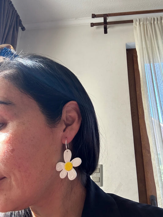 Aros de Arcilla polimerica Flor