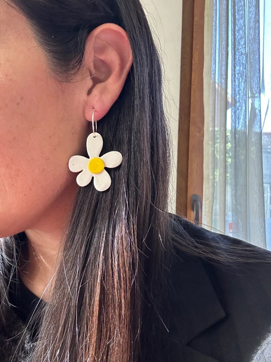 Aros de Arcilla polimerica Flor