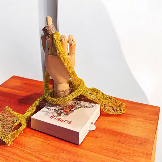 Anillos de Cobre Ajustable Javiera Texturado A Triaura