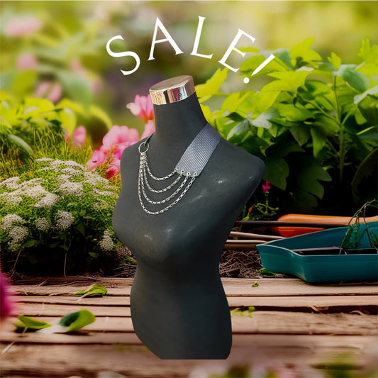 Joyas - Collar de Cuero Azul Marino Texturizado