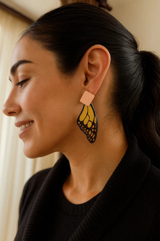 Aros de Resina Mariposa Natalia