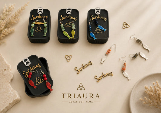 Joyas Triaura Aros Sardinas de Alpaca