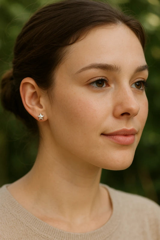 Aros de Plata 925 Estrella