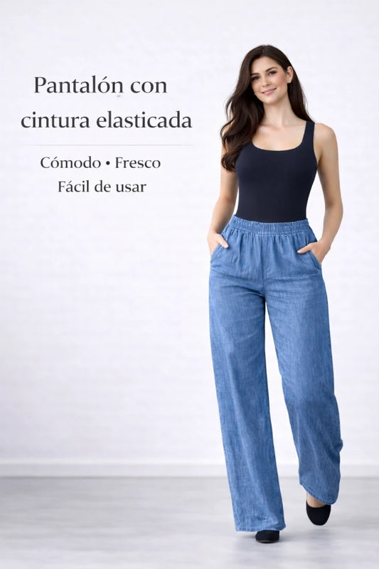 Vestuario Triaura  Pantalon Palazzo Tela Tipo jeans