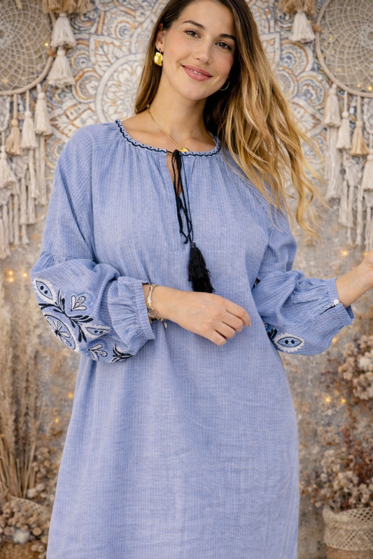 Vestuario Triaura Vestido Camila Celeste