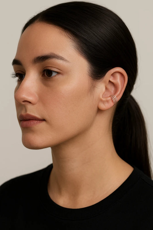 Aros de Plata 925 Sobrepuesto