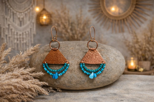 Joyas Triaura - Aros de Cobre Amelia