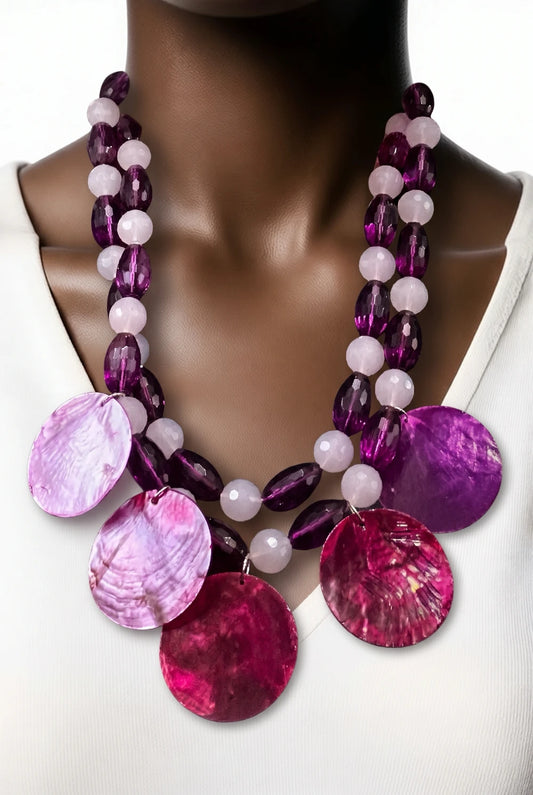 Joyas Triaura Collar Aura Magenta