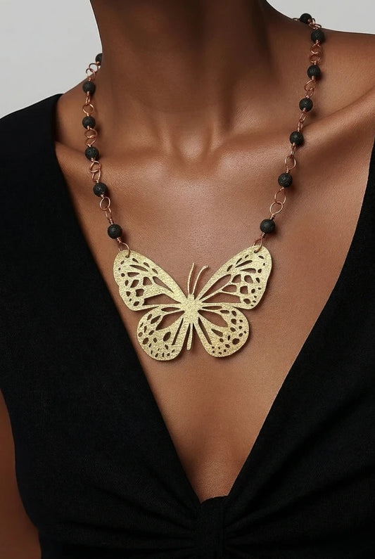 Joyas - Collar de Cobre y Cuero Metamorfosis