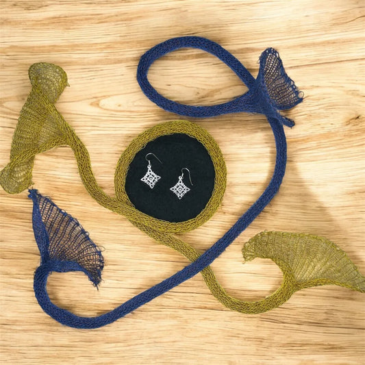 Aros de Plata 925 Nudo de Brujas A