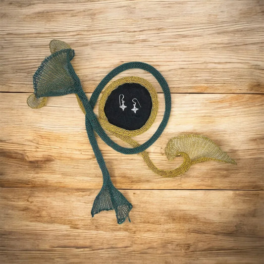 Aros de Plata 925 Nudo de Brujas B