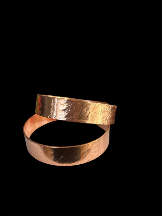 Pulseras de Cobre Leocadia Texturada C Triaura